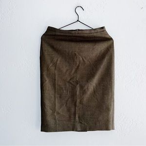 Max Mara Virgin Wool MIDI Skirt Size 2